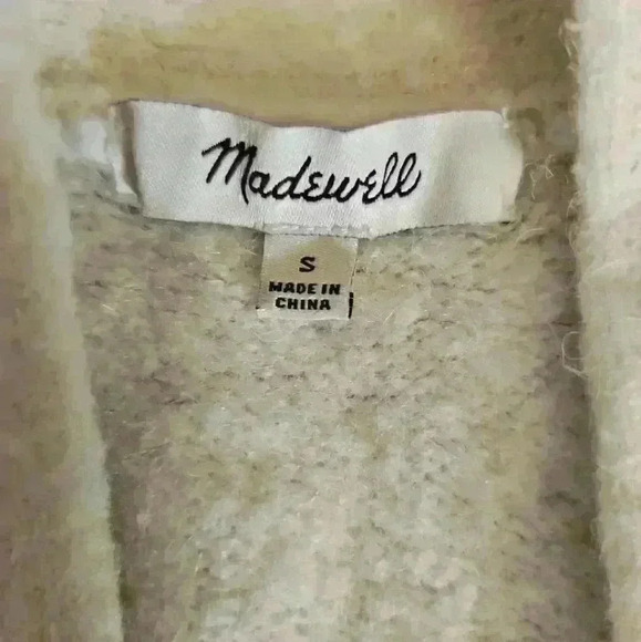 Madewell Womens Allston Double-Button Cardigan Sweater in Colorblock S - Picture 12 of 15